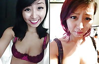 Before and after Asian facial and BJ 4